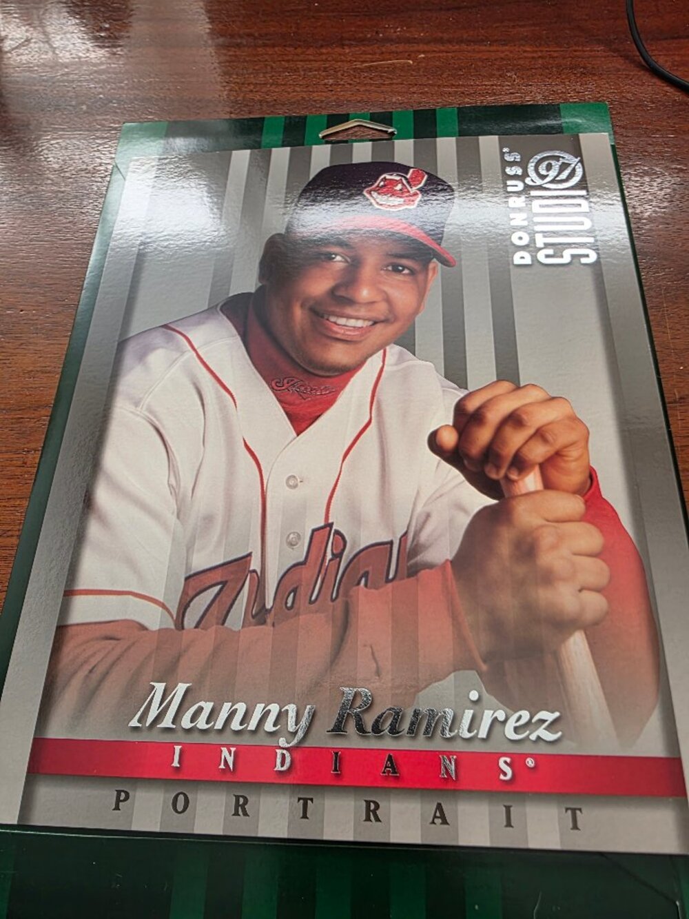 1997 MANNY RAMIREZ DONRUSS STUDIO PROTRAIT 8X10 #16 INDIANS